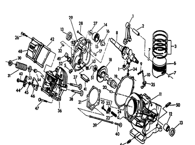 Gn-160 Engine And Crankcase Assembly With Gear No. 89365 Diagram and Parts List for 9761-0  Briggs and Stratton Pressure Washer